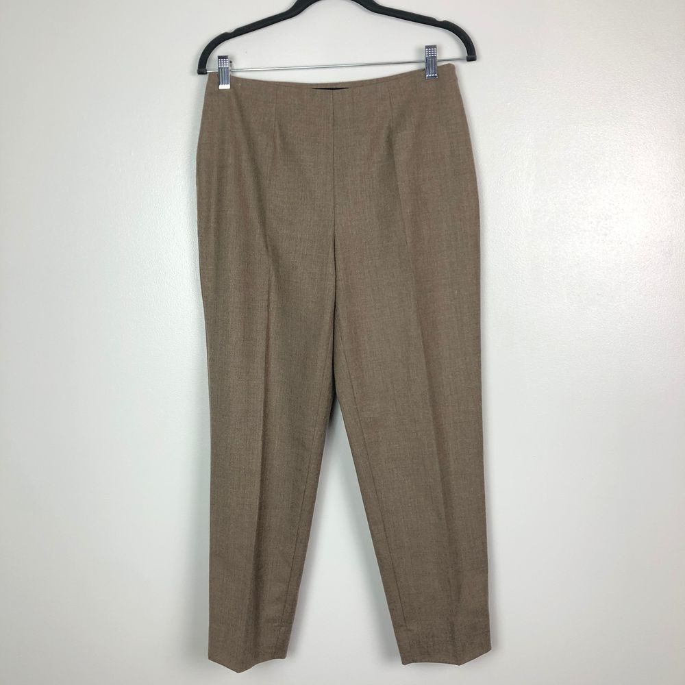 Piazza Sempione Audrey Straight Leg Wool Pants